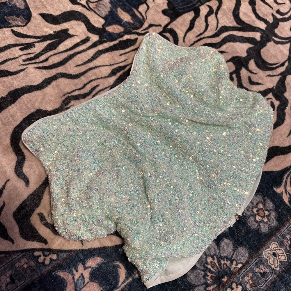 Sparkly Green Sequin top